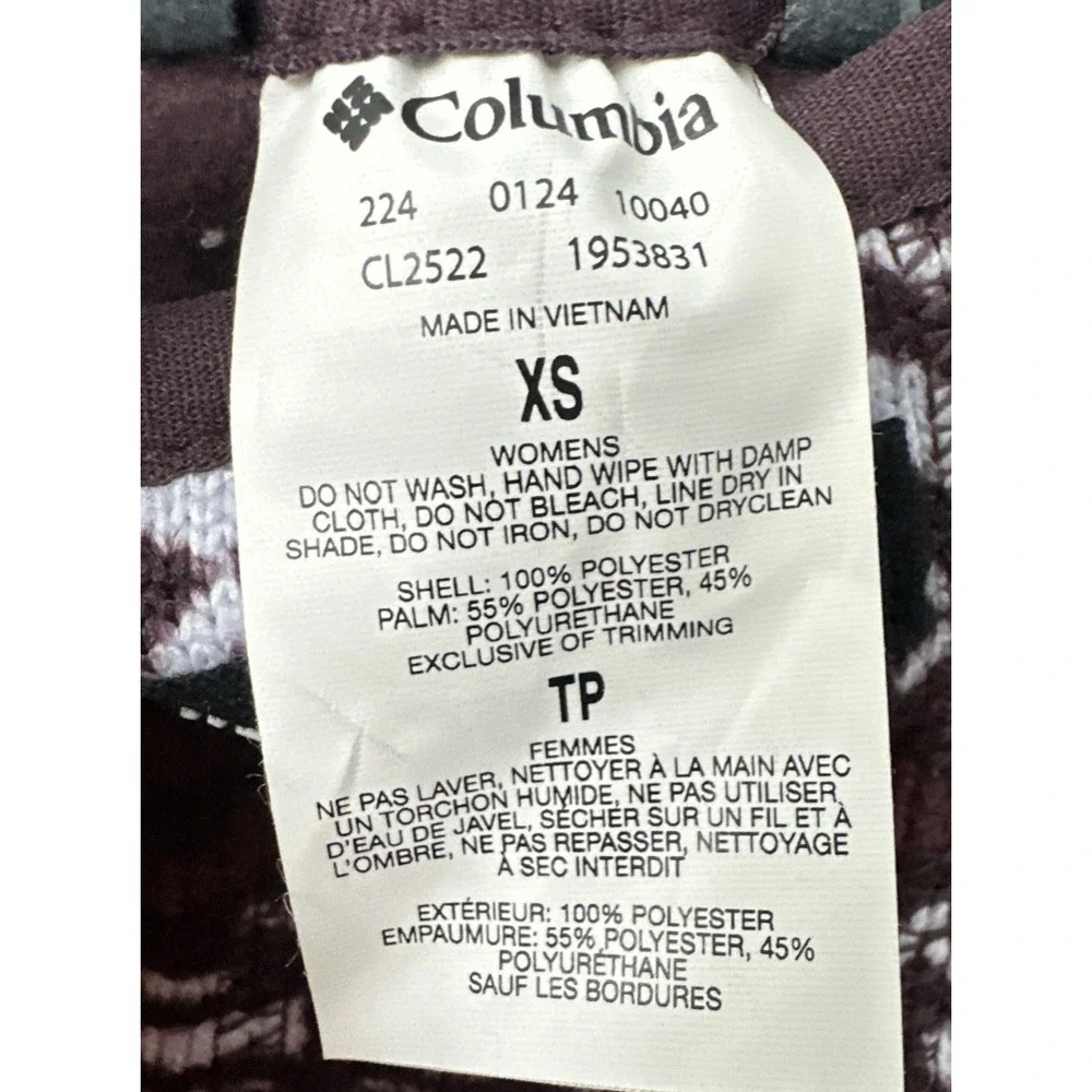 Columbia Women's Sweater Weather Glove Moonvista Madras‎ Multi, Size XS/TP New